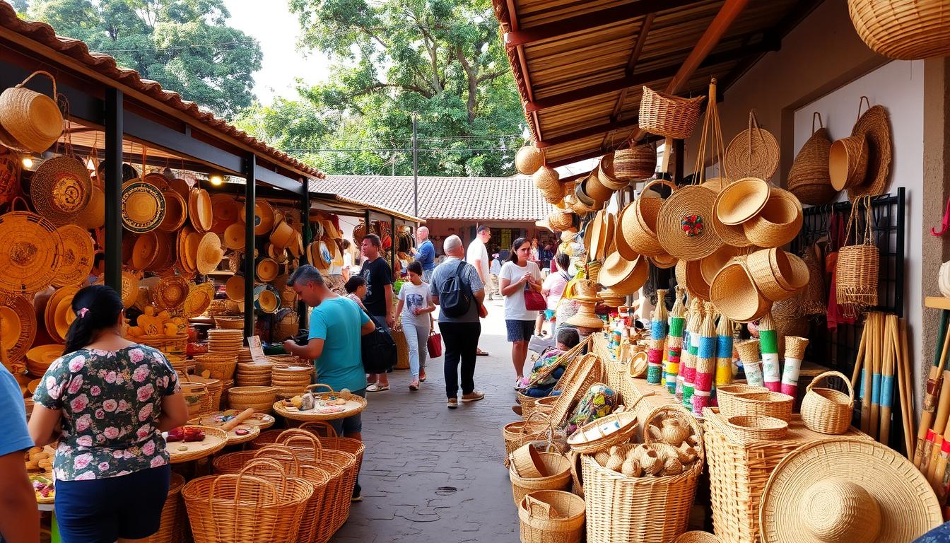 Artesanato de palha em Monte Azul MG: onde comprar