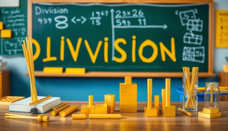 Como aprender divisão com material dourado passo a passo