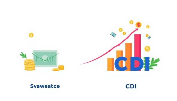 Como comparar poupança e CDI com conta simples
