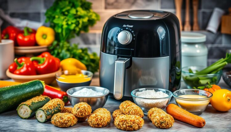 Como empanar legumes para air fryer crocantes