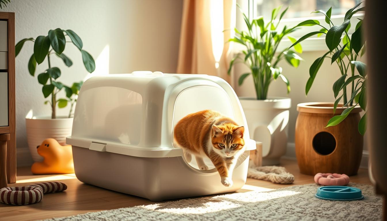 Como ensinar gato a usar caixa de areia coberta