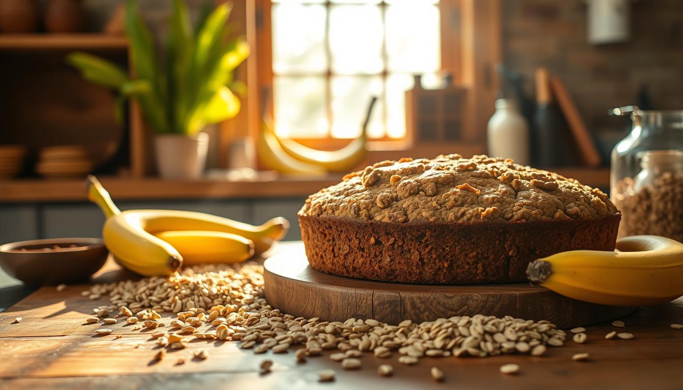 Como fazer bolo de banana sem açúcar com aveia