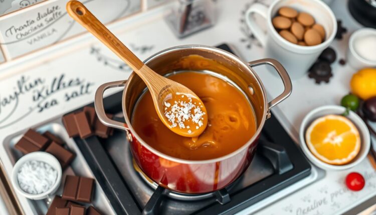 Como fazer calda de caramelo salgado em casa