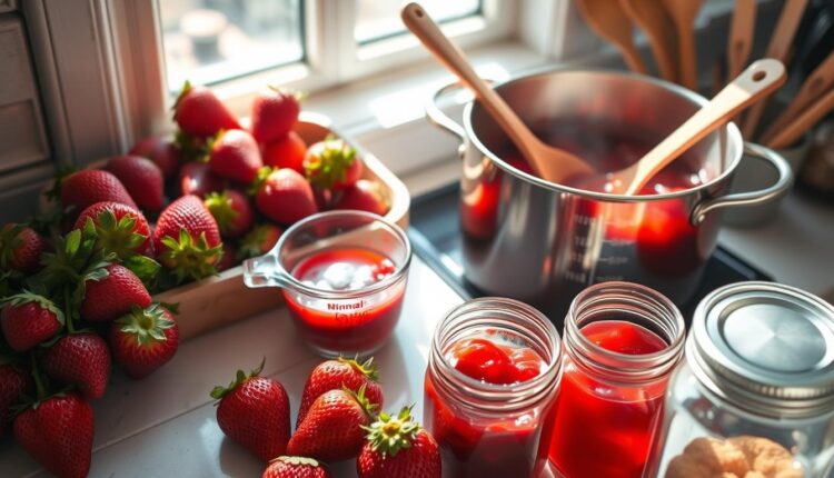 Como fazer geleia de morango com pouco açúcar