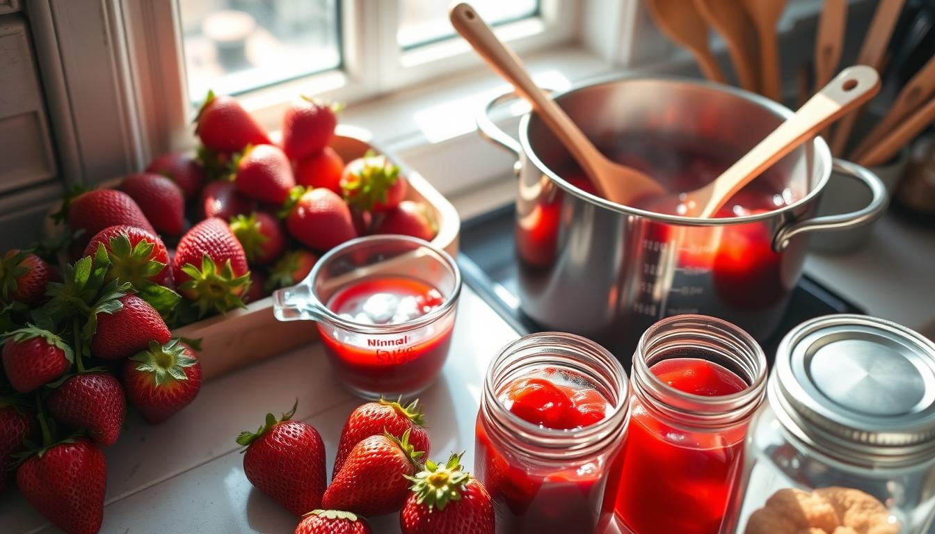 Como fazer geleia de morango com pouco açúcar