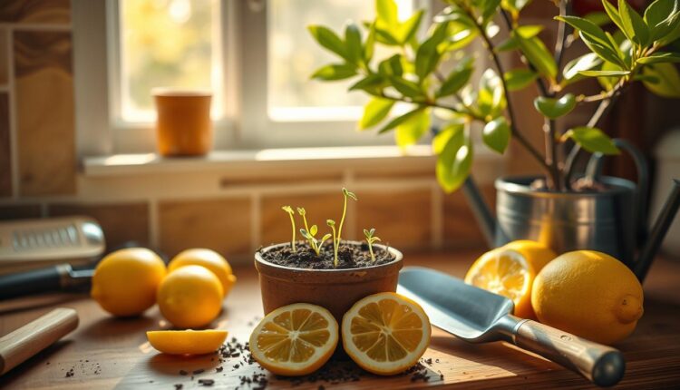 Como germinar sementes de limão na cozinha