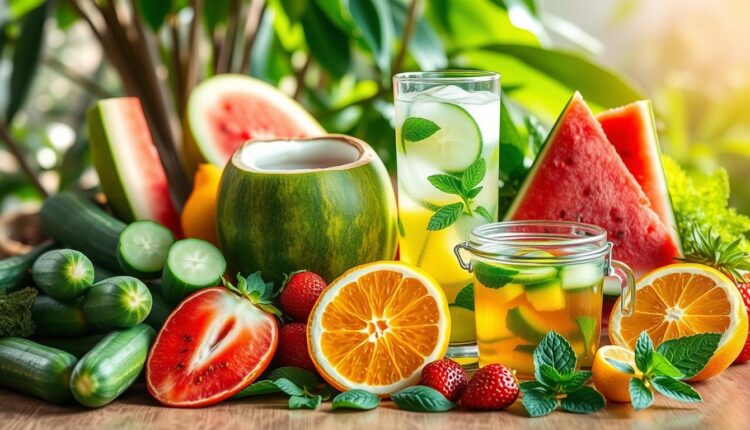 Como hidratar o corpo sem beber só água