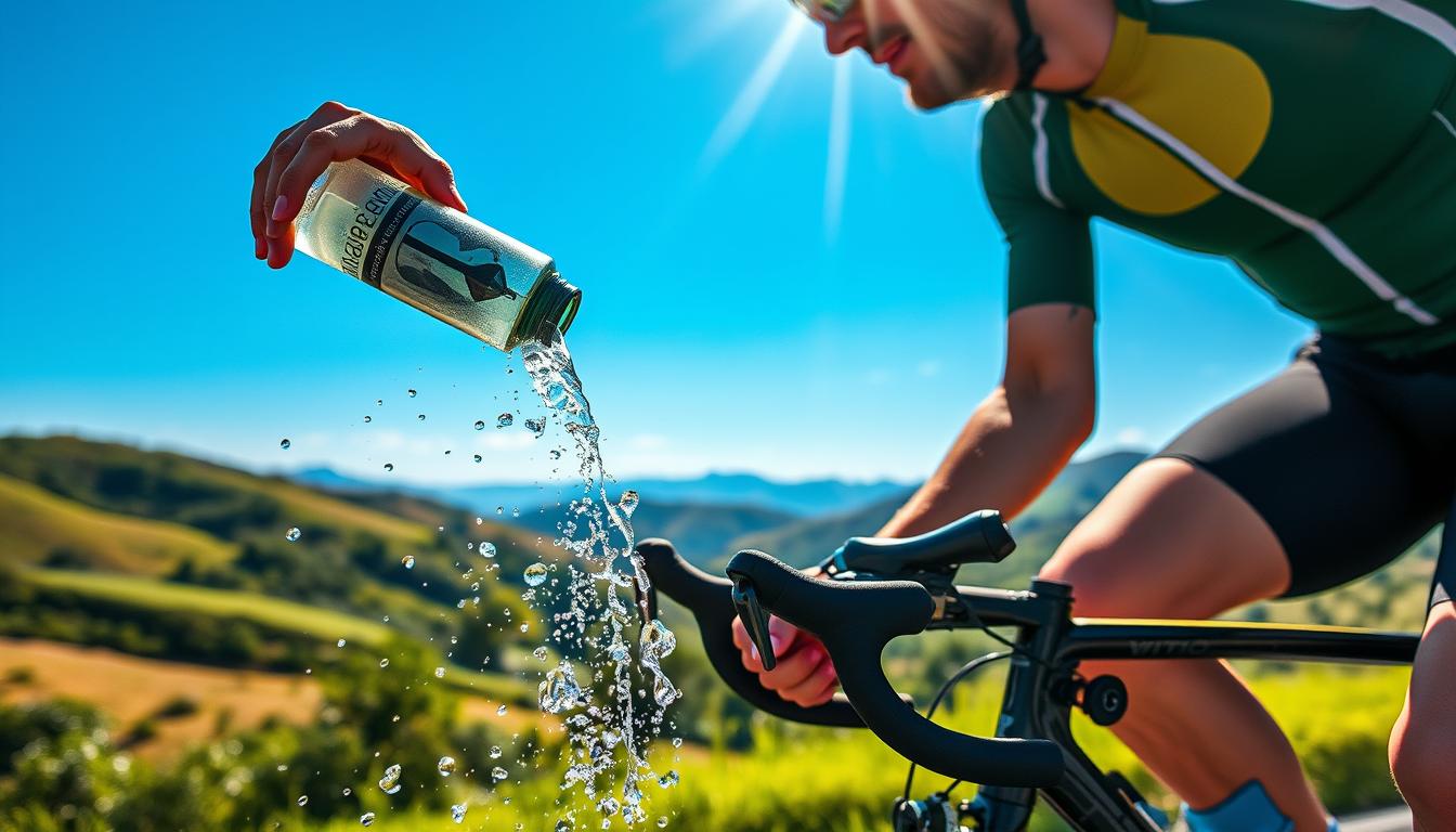 Como hidratar-se em treino de ciclismo de estrada