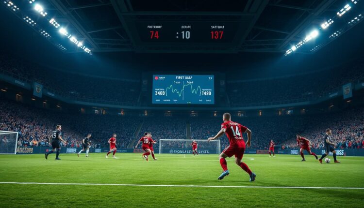 Como identificar padrão de gols no primeiro tempo