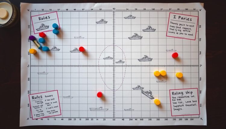 Como jogar batalha naval usando folha quadriculada