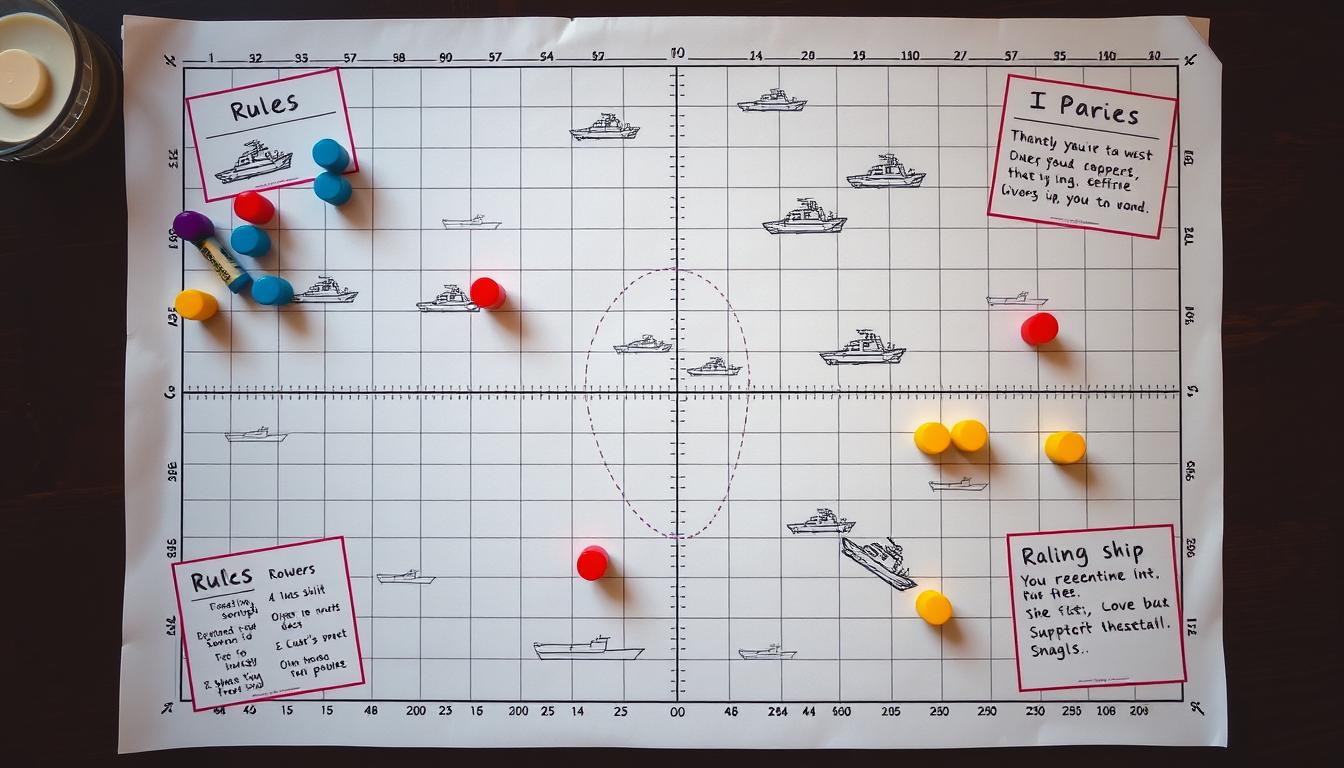 Como jogar batalha naval usando folha quadriculada