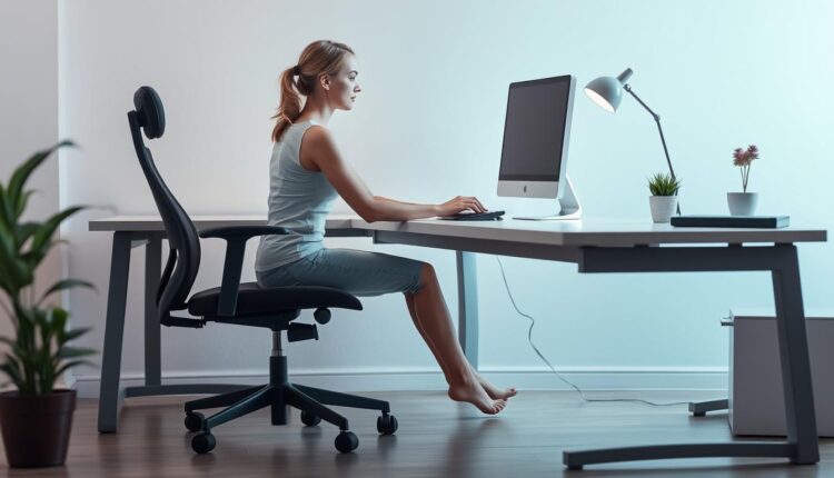 Como melhorar postura trabalhando no computador