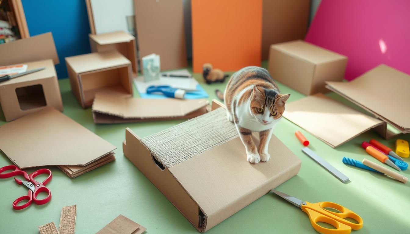 Como montar arranhador de papelão para gatos