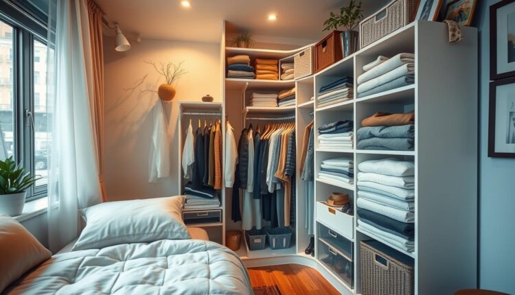 Como organizar roupeiro pequeno e ganhar espaço