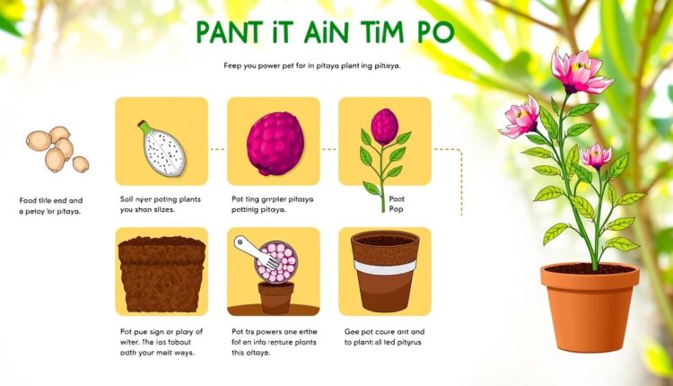 Como plantar pitaya em vaso passo a passo
