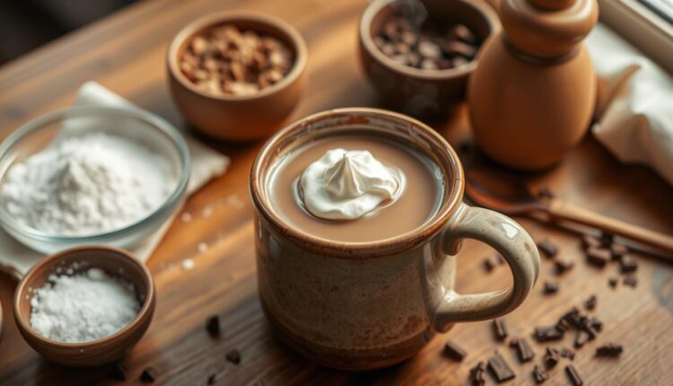 Como preparar chocolate quente cremoso com leite em pó