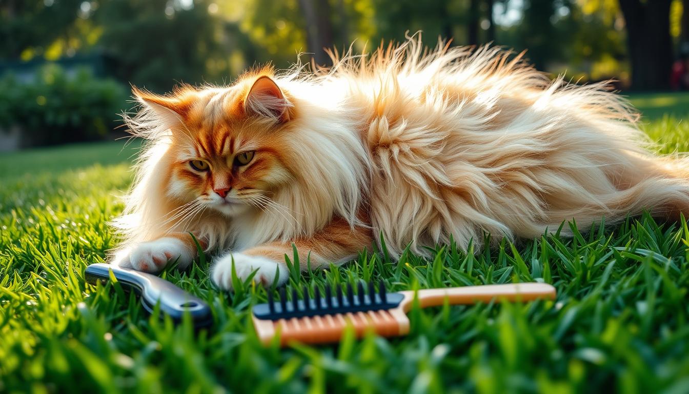 Como prevenir bolinha de pelo em gatos de pelo longo