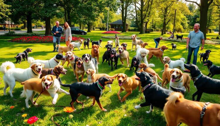 Como socializar cachorro com outros cães no parque
