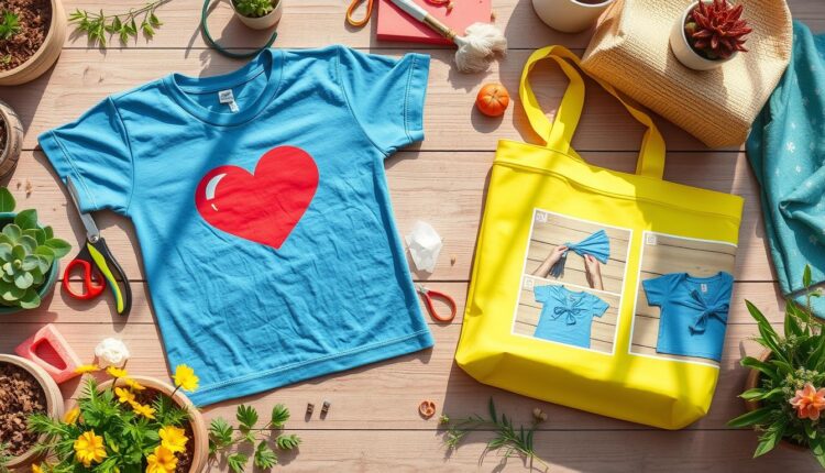 Como transformar camiseta velha em ecobag sem costura