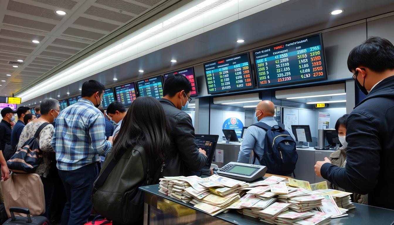 Como trocar dinheiro para viagem no aeroporto sem pagar caro