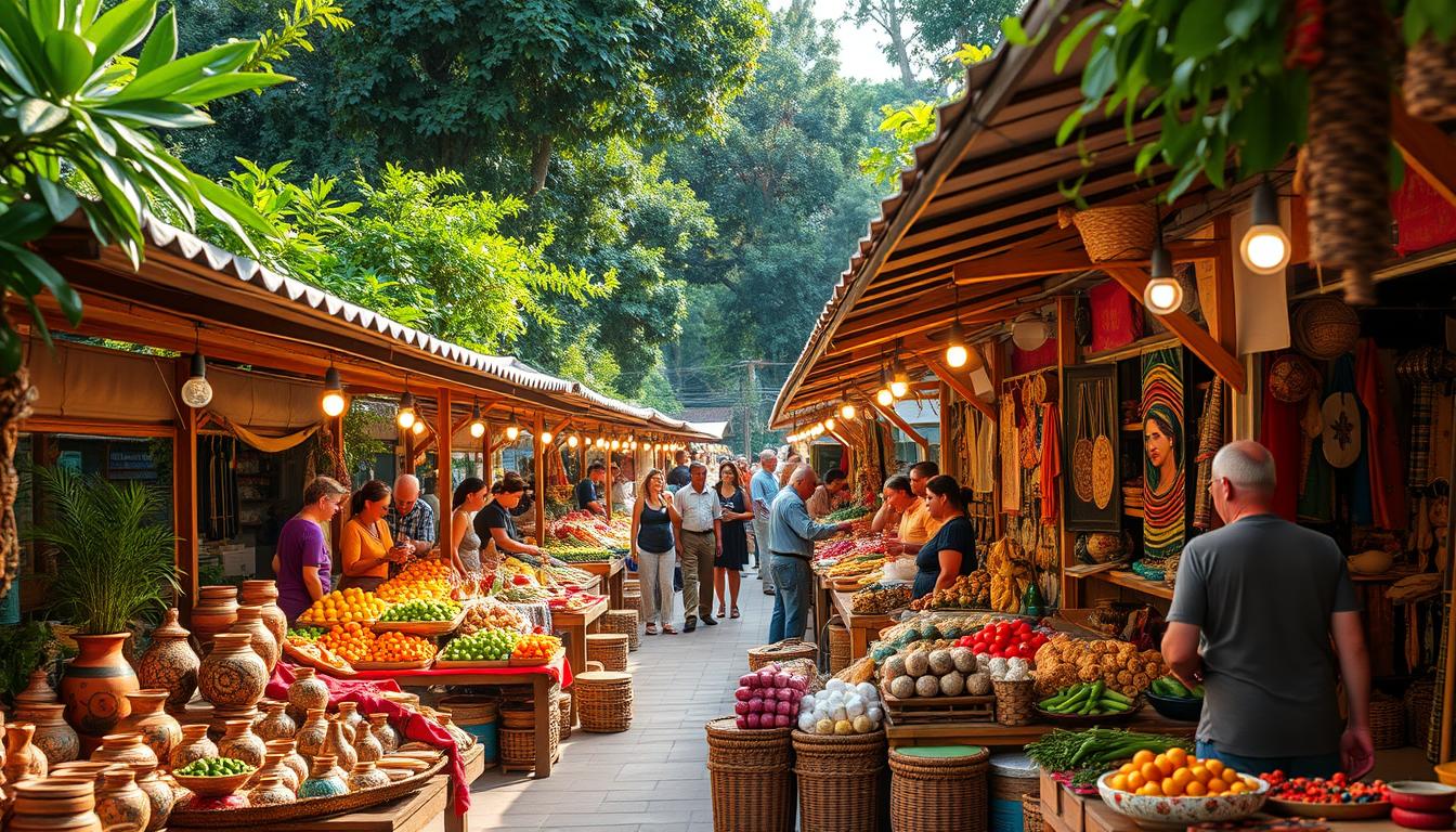 Feira livre de Monte Azul MG: sabores e artesanato
