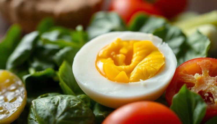 Quanto de proteína tem um ovo cozido comum
